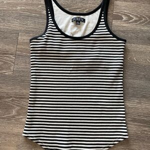 J.Cree black and ivory shelf bra tank